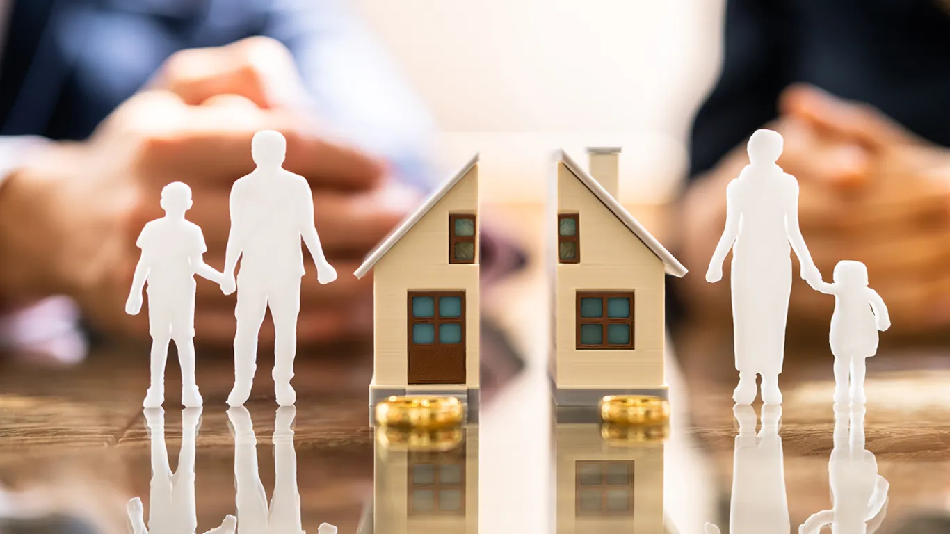 home divided after divorce