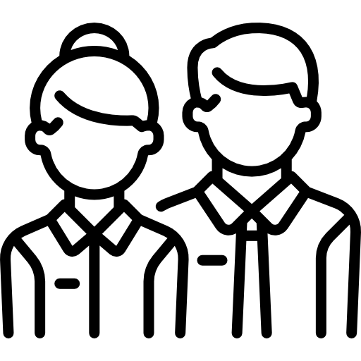 two people filing taxes