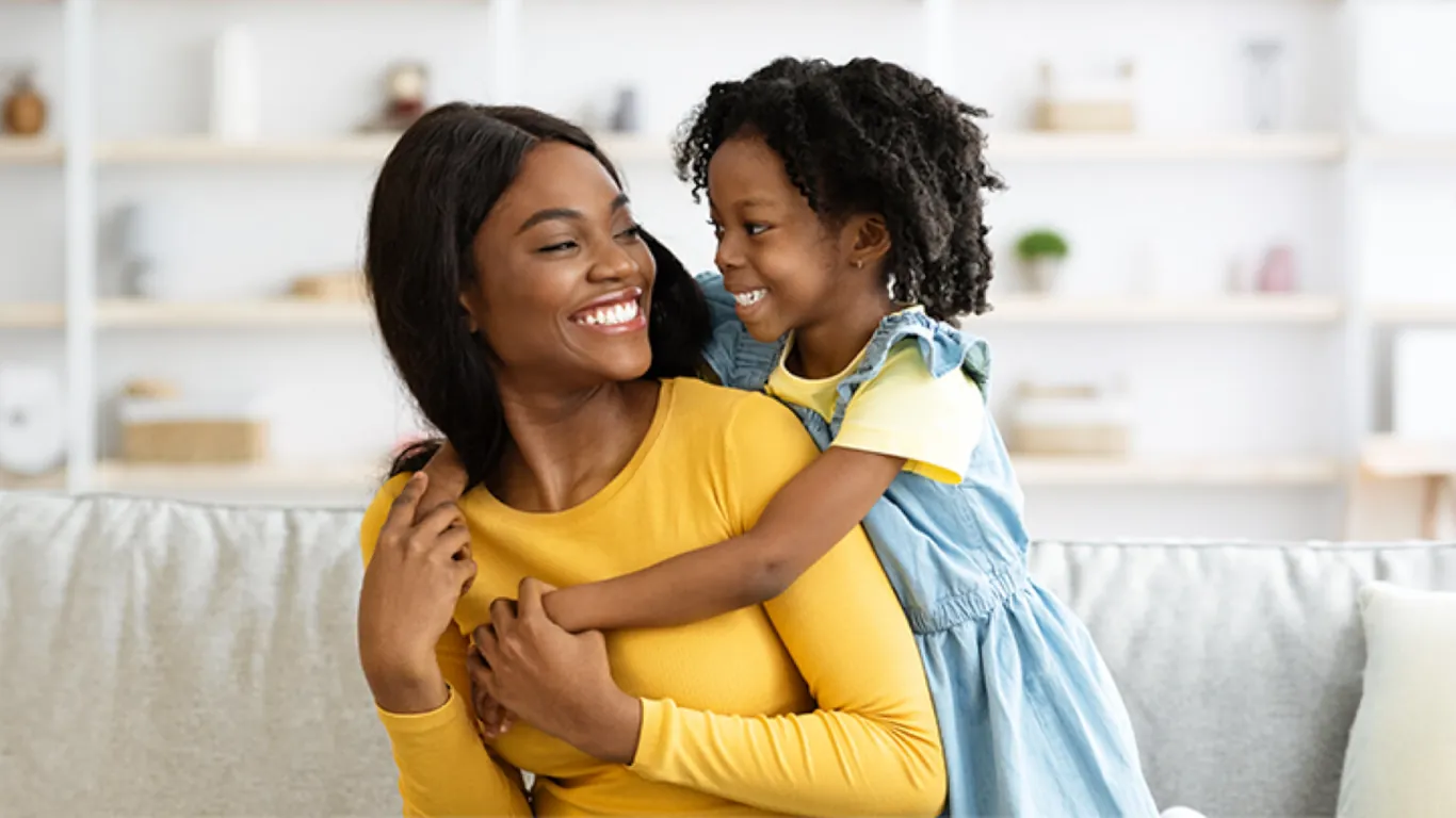 Mother with her dependent who qualifies her for  the Head of Household filing status