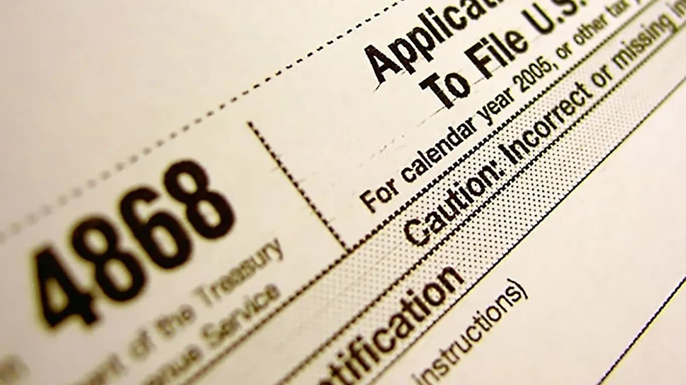 tax extension and form  4868 myths