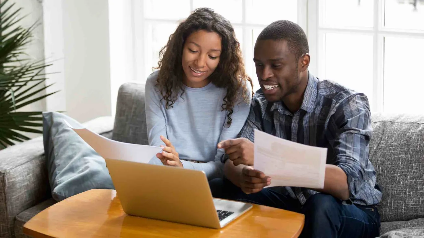 Couple happy with the tax benefits of marriage