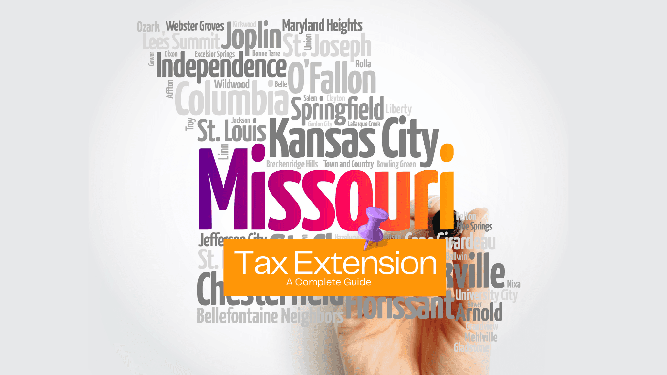 Cities in Missouri shaped like the state with the post in note labelled Tax Extension a Complete Guide